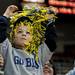 Eight-year-old Michigan fan Donovan Mitchell shakes a pom pom during the game against Michigan State at Joe Louis Arena on Saturday, Feb. 2. Daniel Brenner I AnnArbor.com